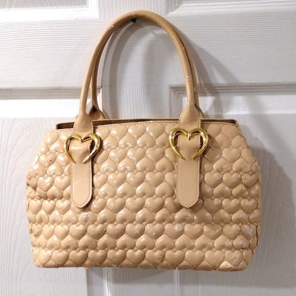 Samantha Vega Handbag Purse Quilted Hearts, Women's Fashion Bag, 13.5 x13.5x5.5" - Picture 8 of 12